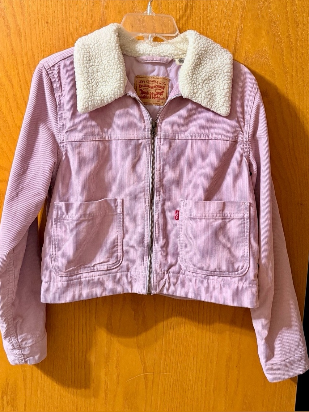 Levi's Pink Corduroy Sherpa-Lined Jacket